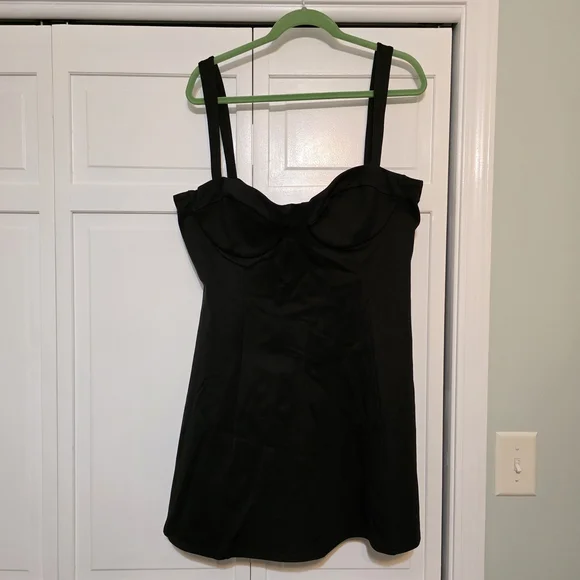 Selkie Caviar Chateau Black Mini Dress - 1X - NWT - Picture 3 of 7
